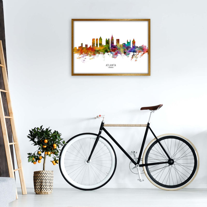 Atlanta Georgia Skyline Art Print by Michael Tompsett A1 Print Only