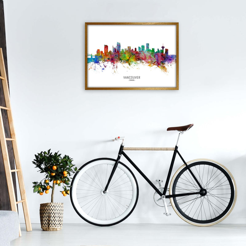 Vancouver Canada Skyline Art Print by Michael Tompsett A1 Print Only