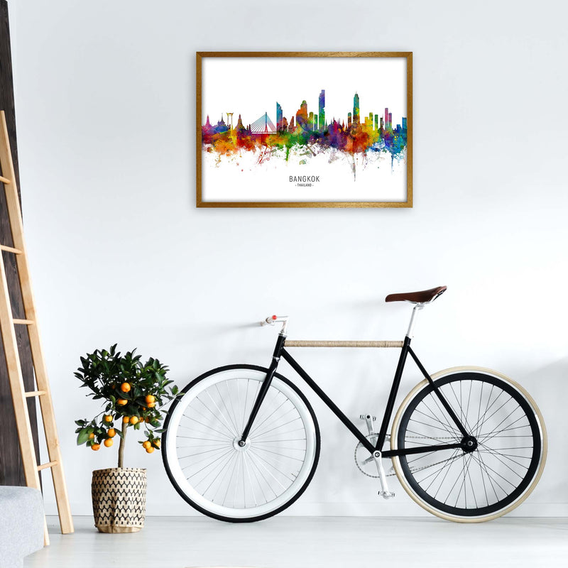 Bangkok Thailand Skyline Art Print by Michael Tompsett A1 Print Only