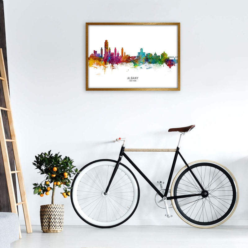 Albany New York Skyline Art Print by Michael Tompsett A1 Print Only