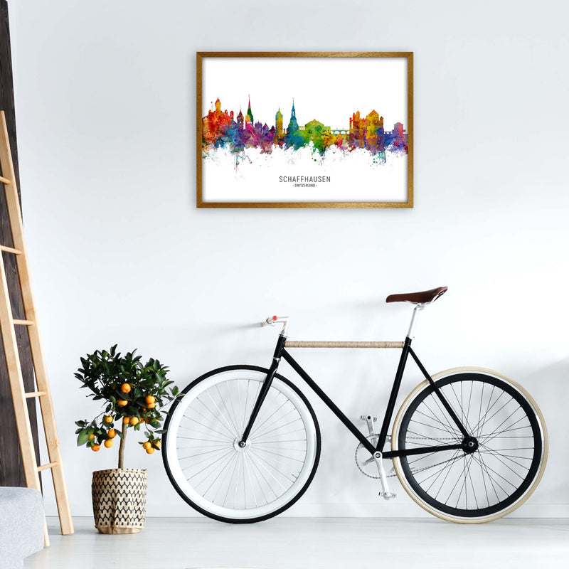 Schaffhausen Switzerland Skyline Print by Michael Tompsett A1 Print Only