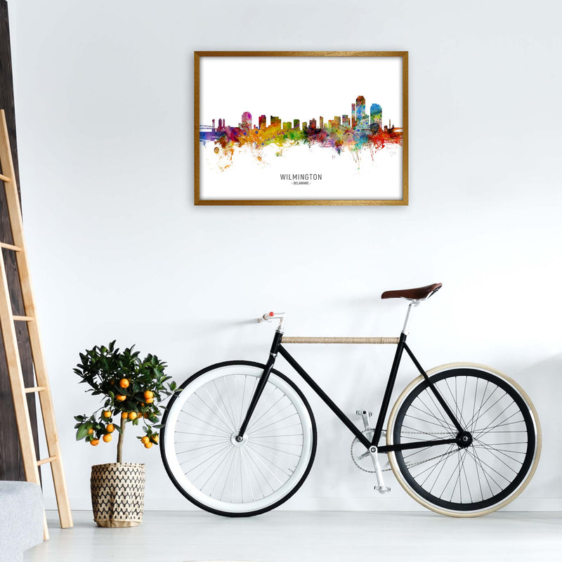 Wilmington Delaware Skyline Art Print by Michael Tompsett A1 Print Only