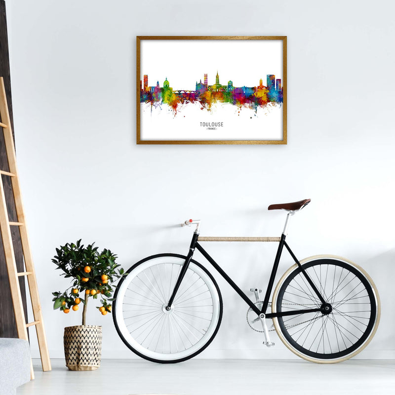 Toulouse France Skyline Art Print by Michael Tompsett A1 Print Only