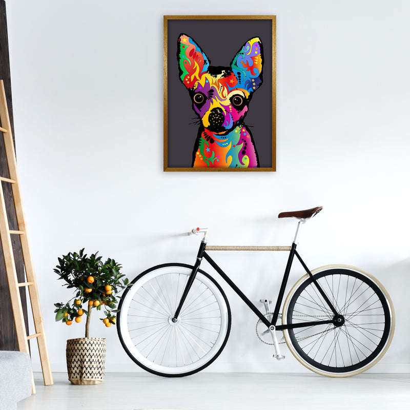 Chihuahua Dog Charcoal Art Print by Michael Tompsett A1 Print Only