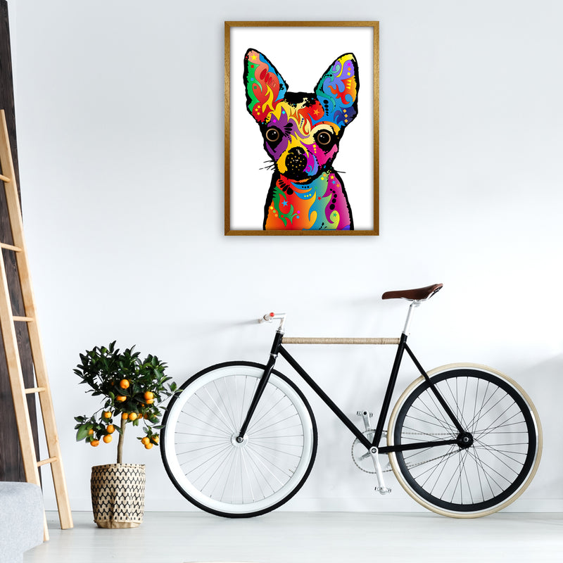 Chihuahua Dog White Art Print by Michael Tompsett A1 Print Only