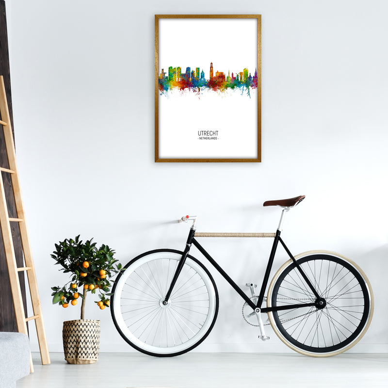 Utrecht Netherlands Skyline Portrait Art Print by Michael Tompsett A1 Print Only