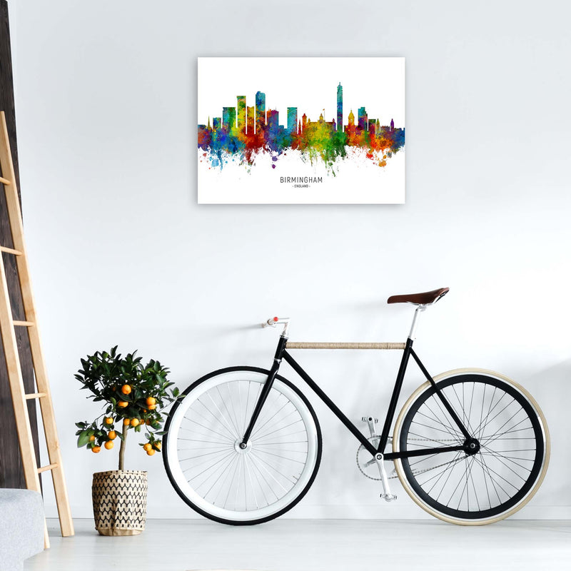 Birmingham England Skyline Art Print by Michael Tompsett A1 Black Frame