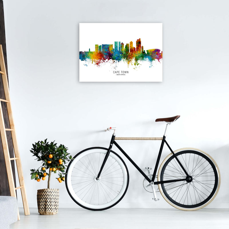 Cape Town South Africa Skyline Art Print by Michael Tompsett A1 Black Frame