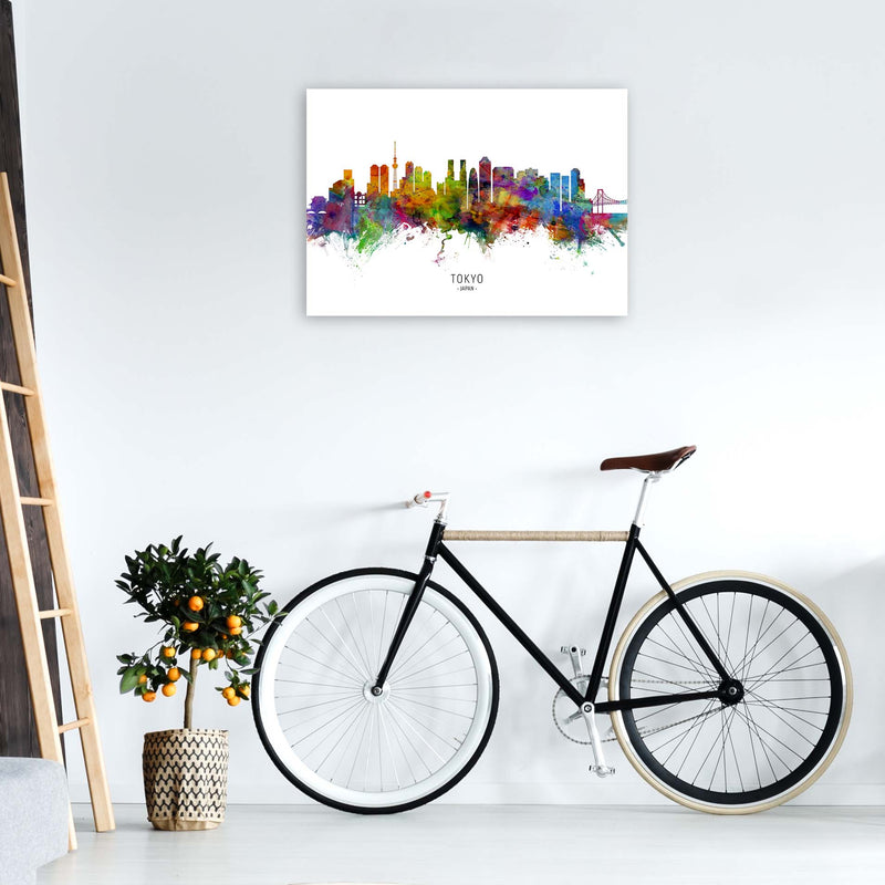 Tokyo Japan Skyline Art Print by Michael Tompsett A1 Black Frame