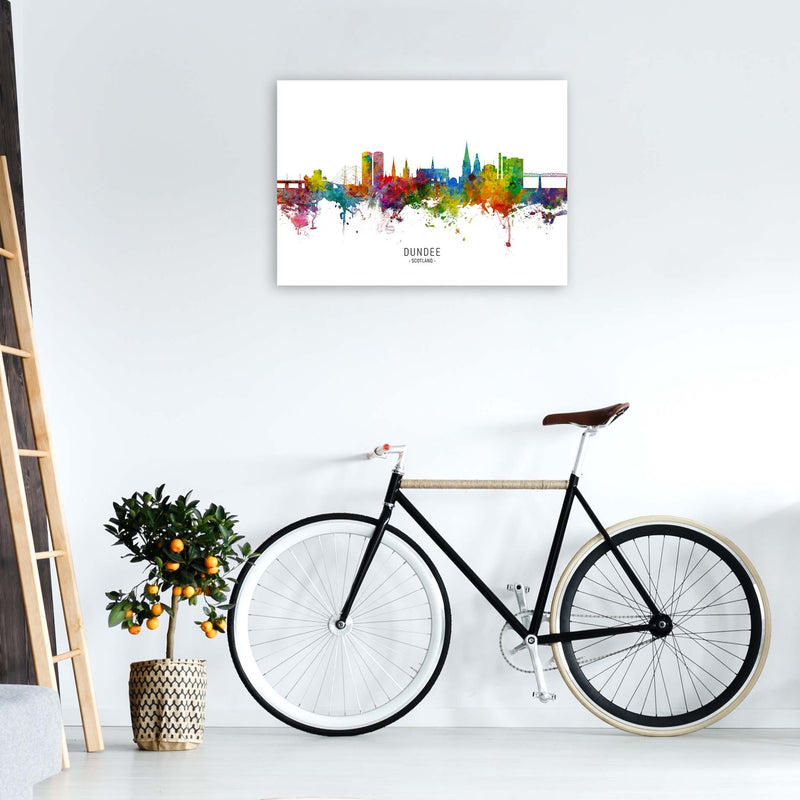 Dundee Scotland Skyline Art Print by Michael Tompsett A1 Black Frame