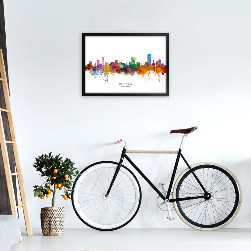 Pretoria South Africa Skyline Art Print by Michael Tompsett A2 White Frame