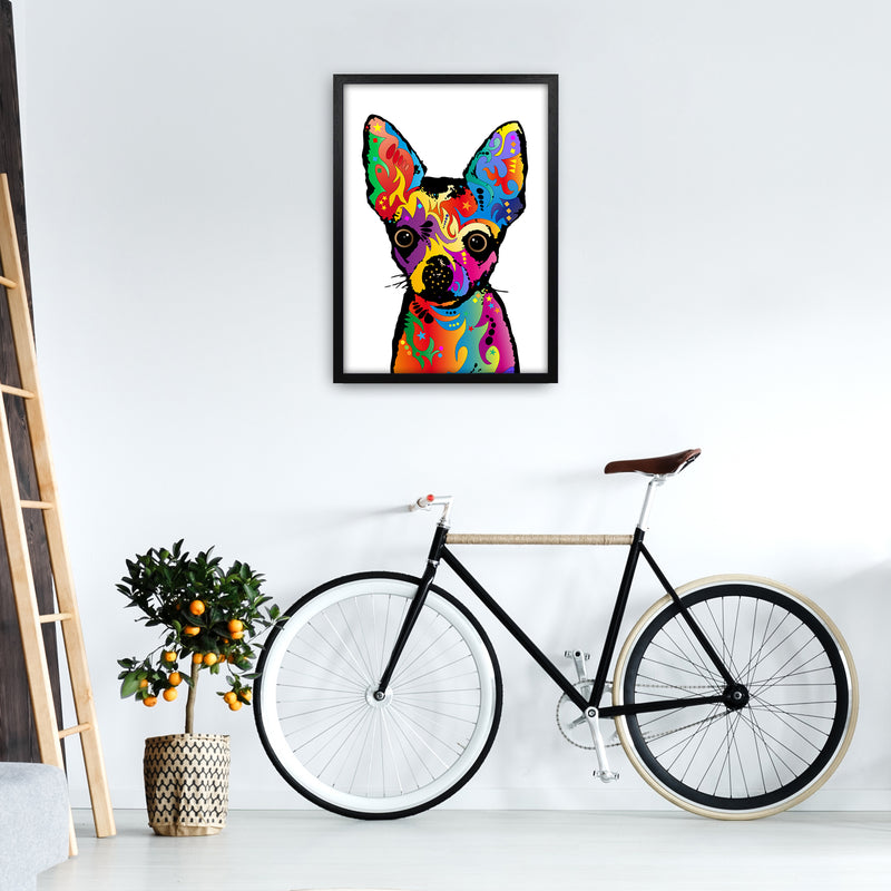 Chihuahua Dog White Art Print by Michael Tompsett A2 White Frame