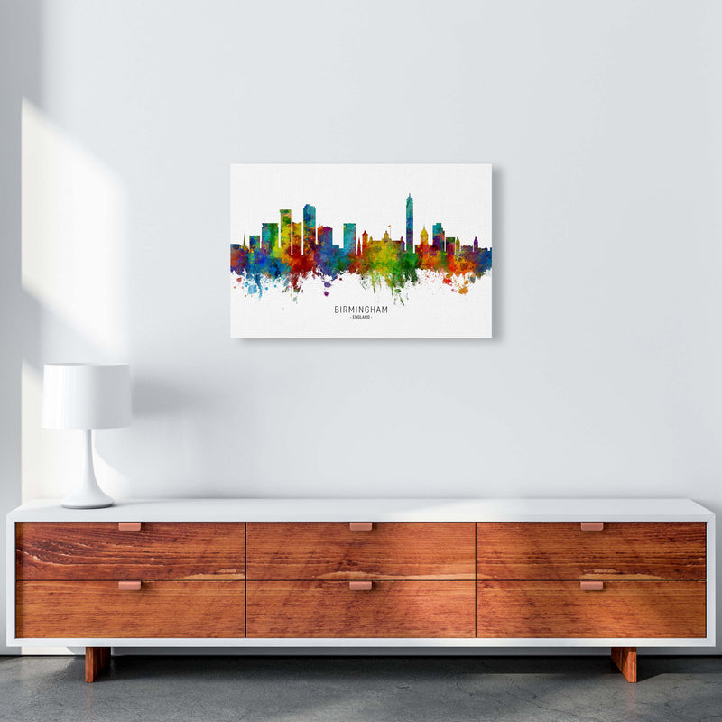 Birmingham England Skyline Art Print by Michael Tompsett A2 Canvas