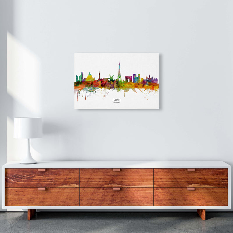 Paris France Skyline Art Print by Michael Tompsett A2 Canvas