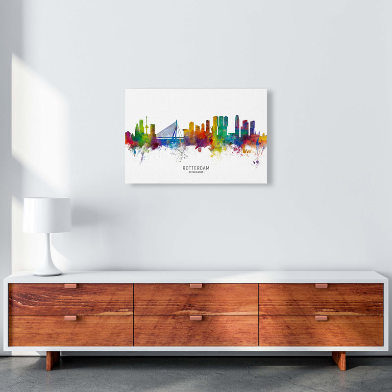 Rotterdam Netherlands Skyline Art Print by Michael Tompsett A2 Canvas