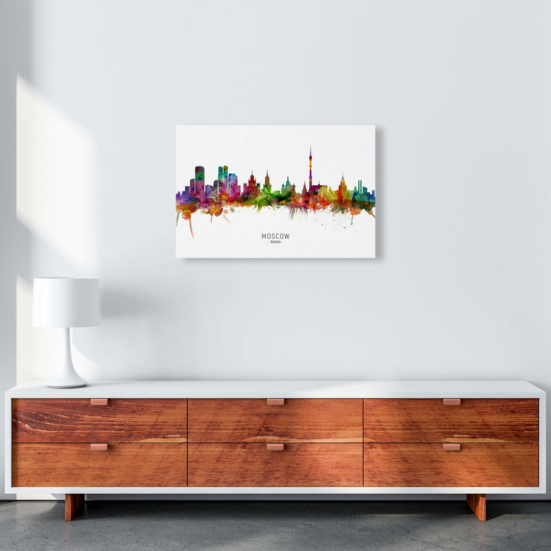 Moscow Russia Skyline Art Print by Michael Tompsett A2 Canvas