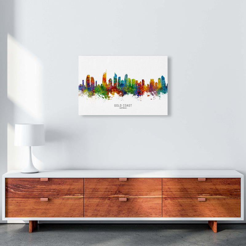 Gold Coast Australia Skyline Art Print by Michael Tompsett A2 Canvas