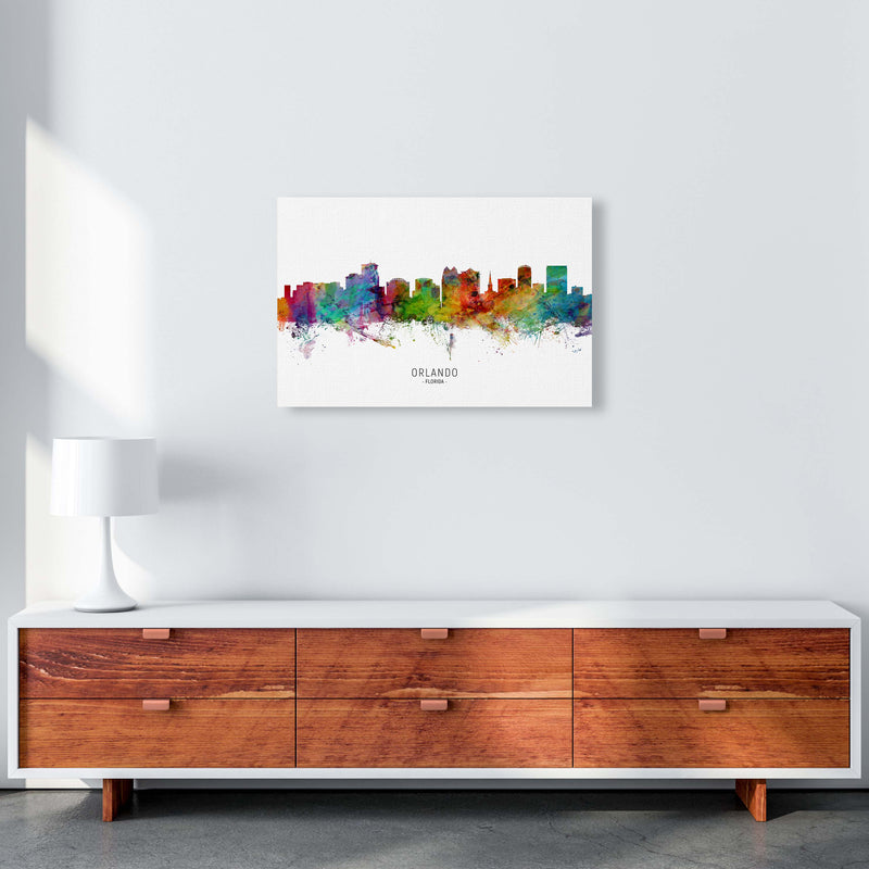 Orlando Florida Skyline Art Print by Michael Tompsett A2 Canvas