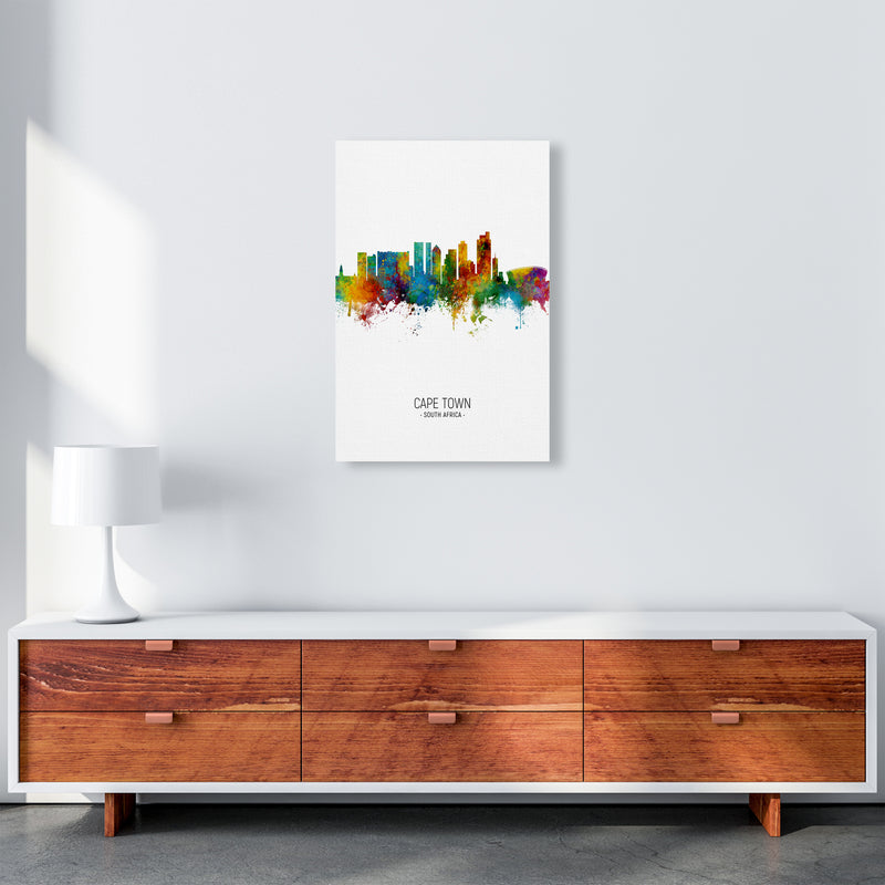 Cape Town South Africa Skyline Portrait Art Print by Michael Tompsett A2 Canvas