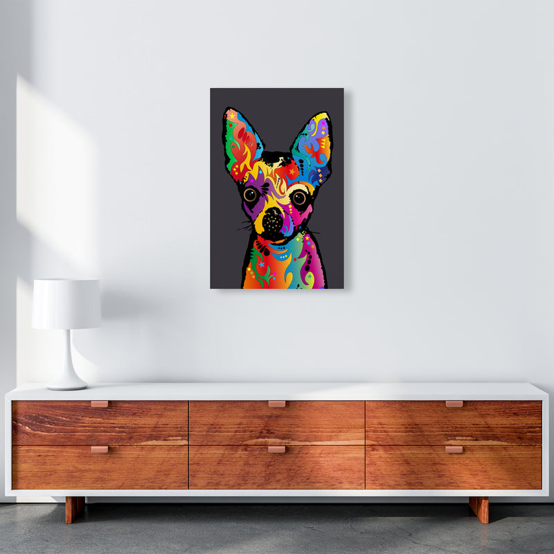 Chihuahua Dog Charcoal Art Print by Michael Tompsett A2 Canvas