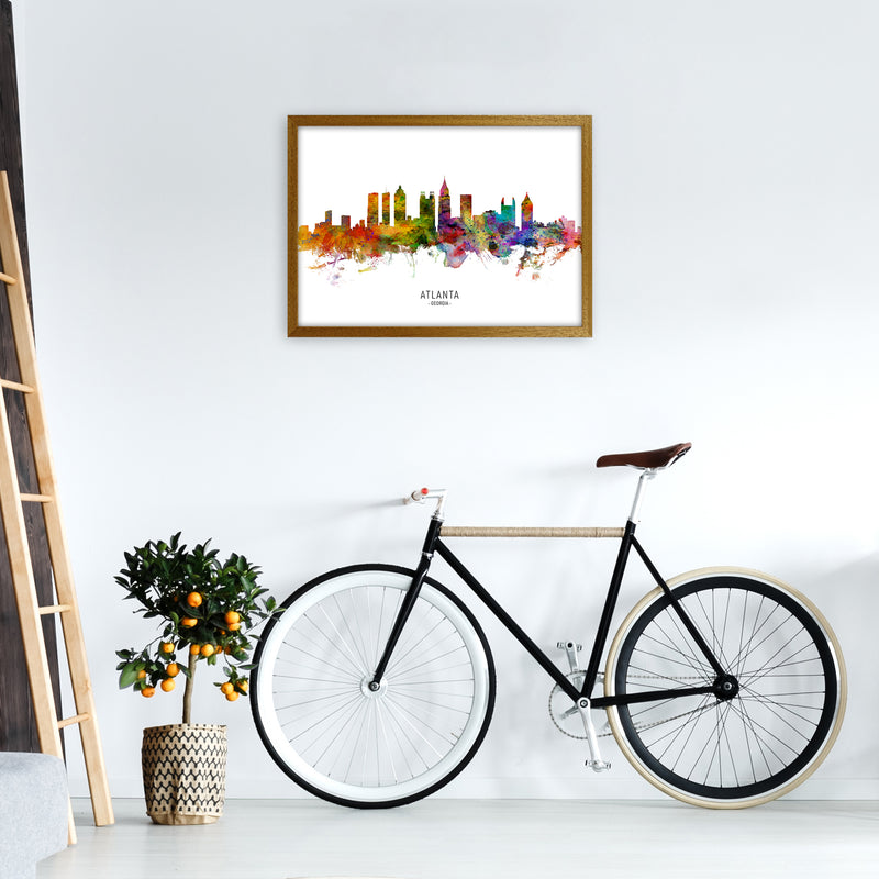 Atlanta Georgia Skyline Art Print by Michael Tompsett A2 Print Only