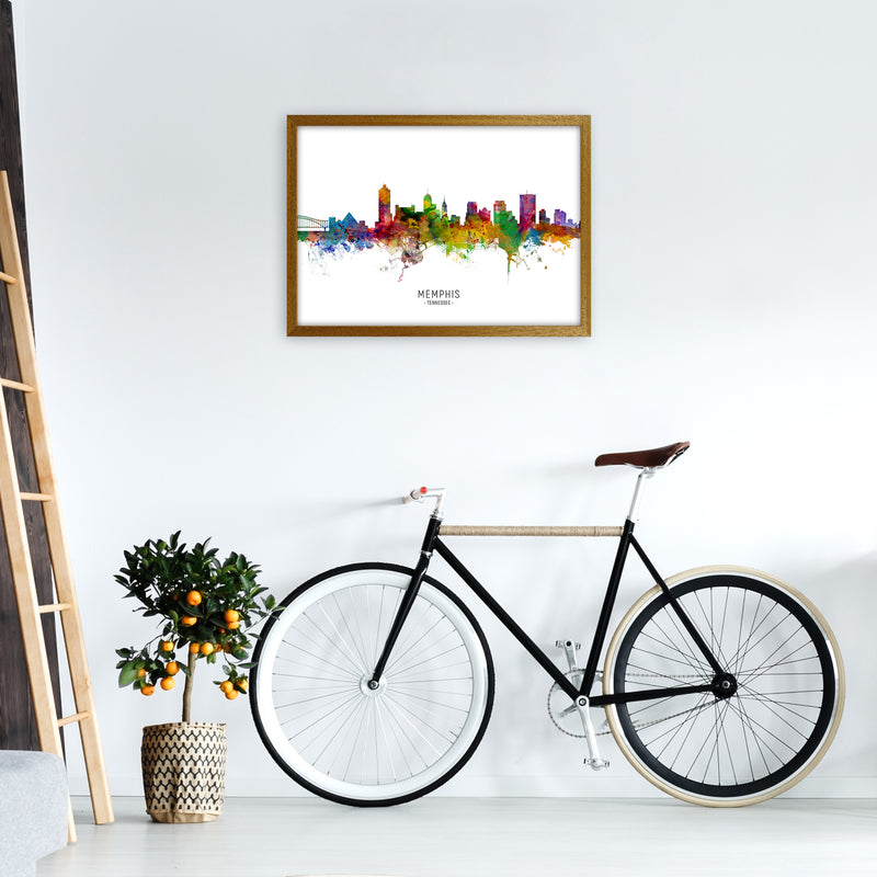 Memphis Tennessee Skyline Art Print by Michael Tompsett A2 Print Only