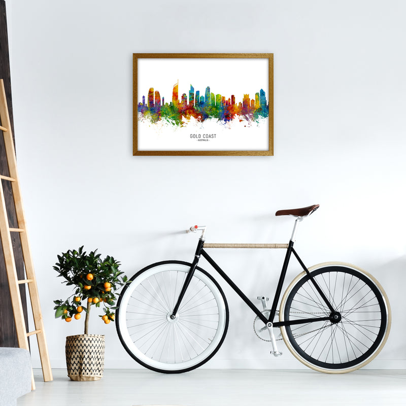 Gold Coast Australia Skyline Art Print by Michael Tompsett A2 Print Only