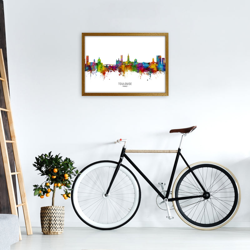 Toulouse France Skyline Art Print by Michael Tompsett A2 Print Only
