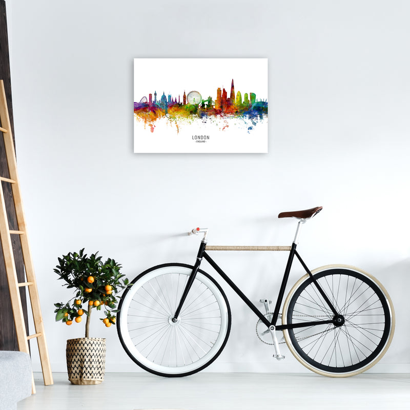 London England Skyline Art Print by Michael Tompsett A2 Black Frame