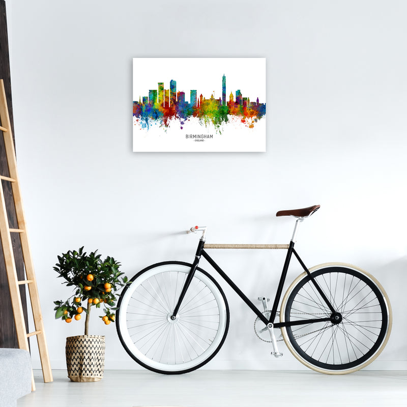 Birmingham England Skyline Art Print by Michael Tompsett A2 Black Frame