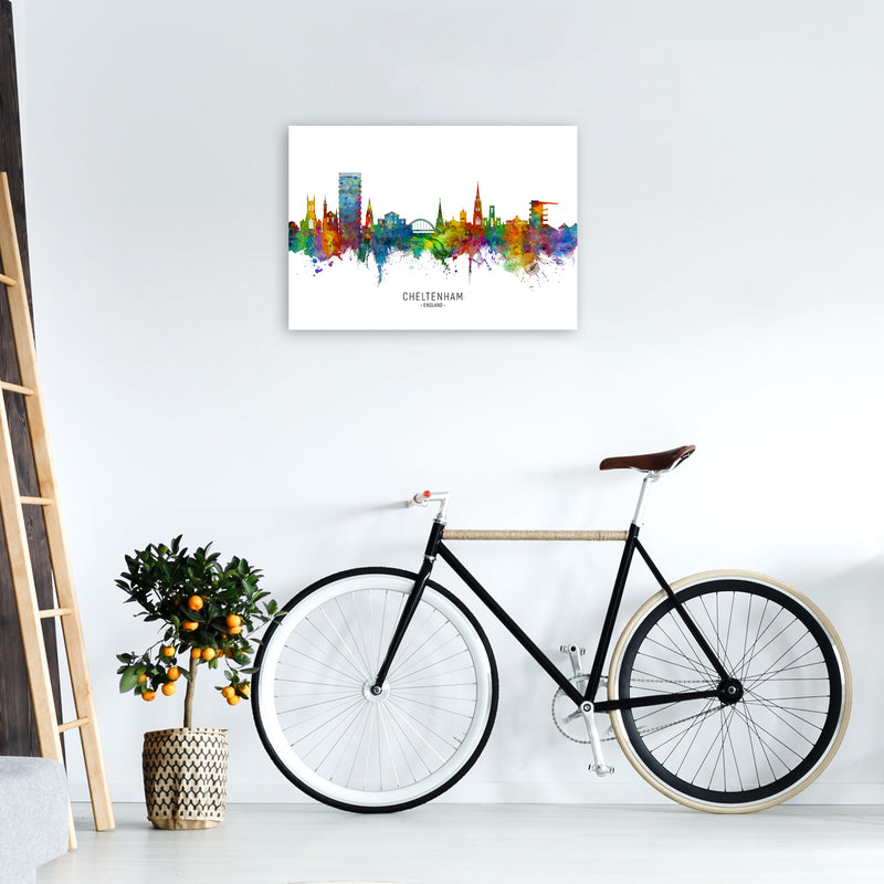 Cheltenham England Skyline Art Print by Michael Tompsett A2 Black Frame