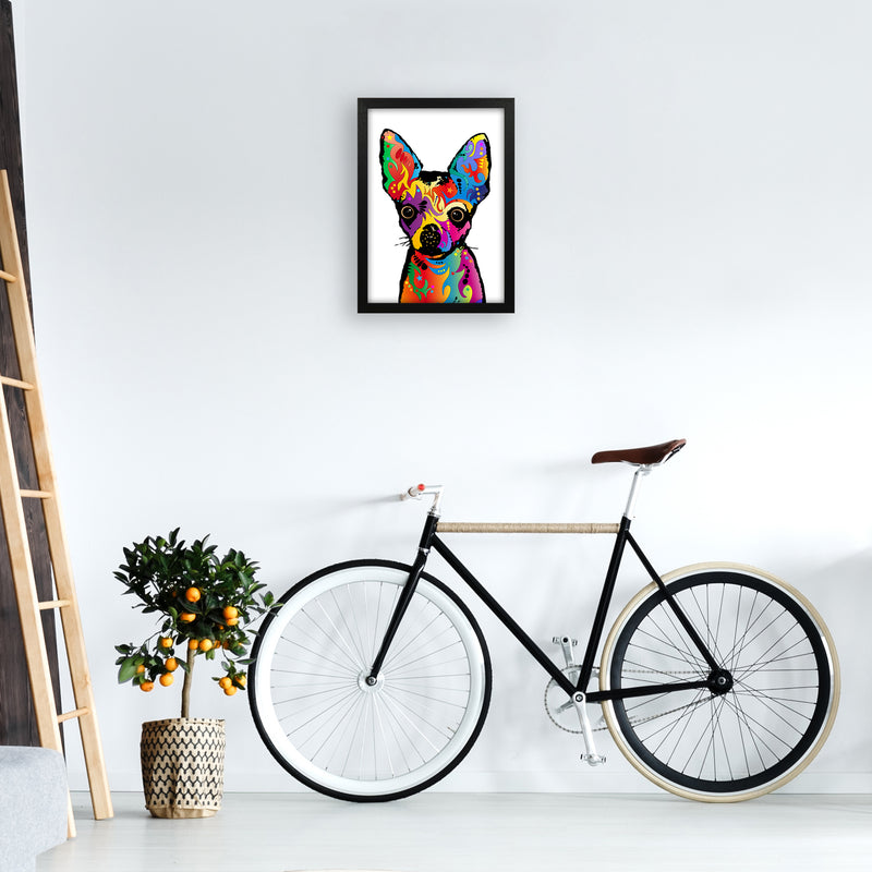 Chihuahua Dog White Art Print by Michael Tompsett A3 White Frame