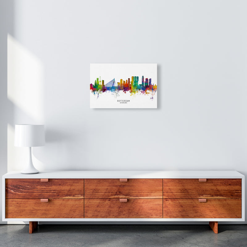 Rotterdam Netherlands Skyline Art Print by Michael Tompsett A3 Canvas