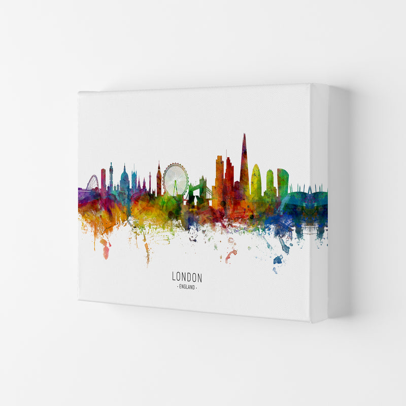 London England Skyline Art Print by Michael Tompsett Canvas