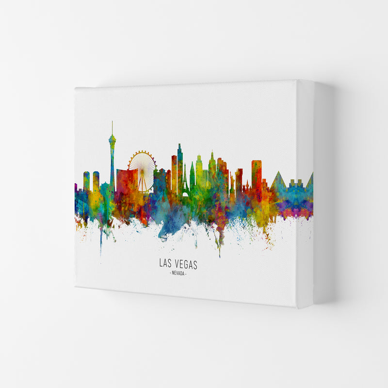 Las Vegas Nevada Skyline Art Print by Michael Tompsett Canvas