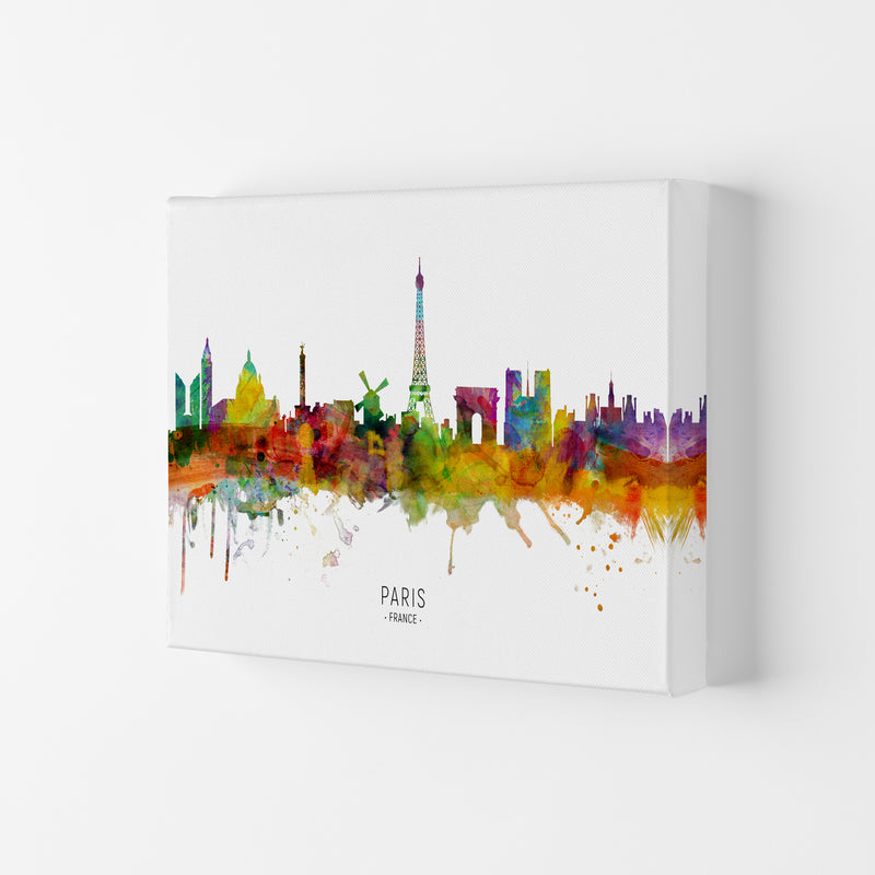 Paris France Skyline Art Print by Michael Tompsett Canvas