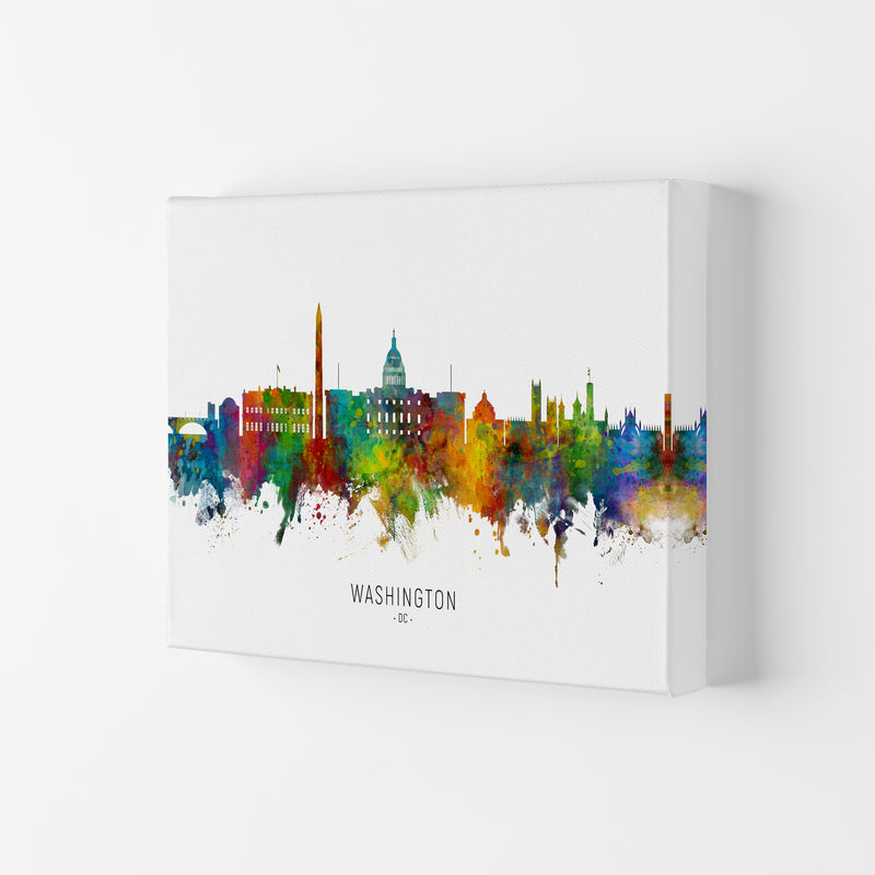 Washington Dc Skyline Art Print by Michael Tompsett Canvas