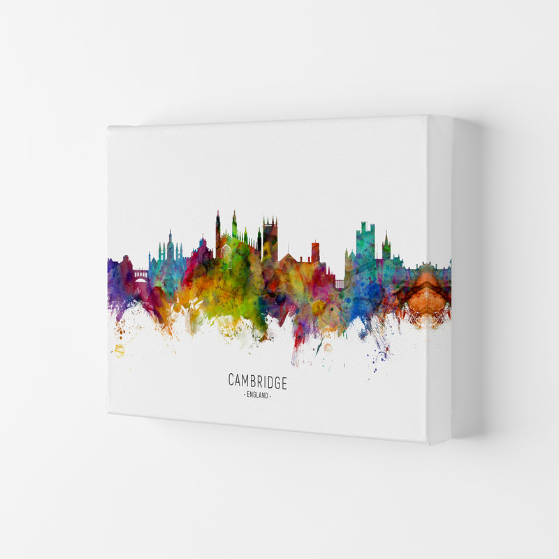 Cambridge England Skyline Art Print by Michael Tompsett Canvas