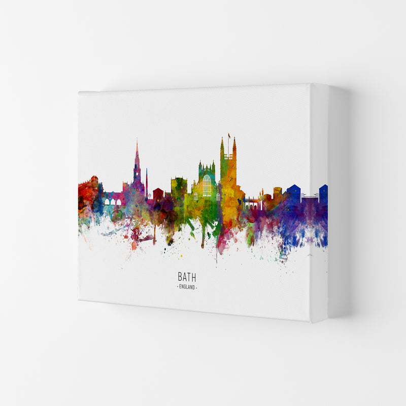 Bath England Skyline Art Print by Michael Tompsett Canvas