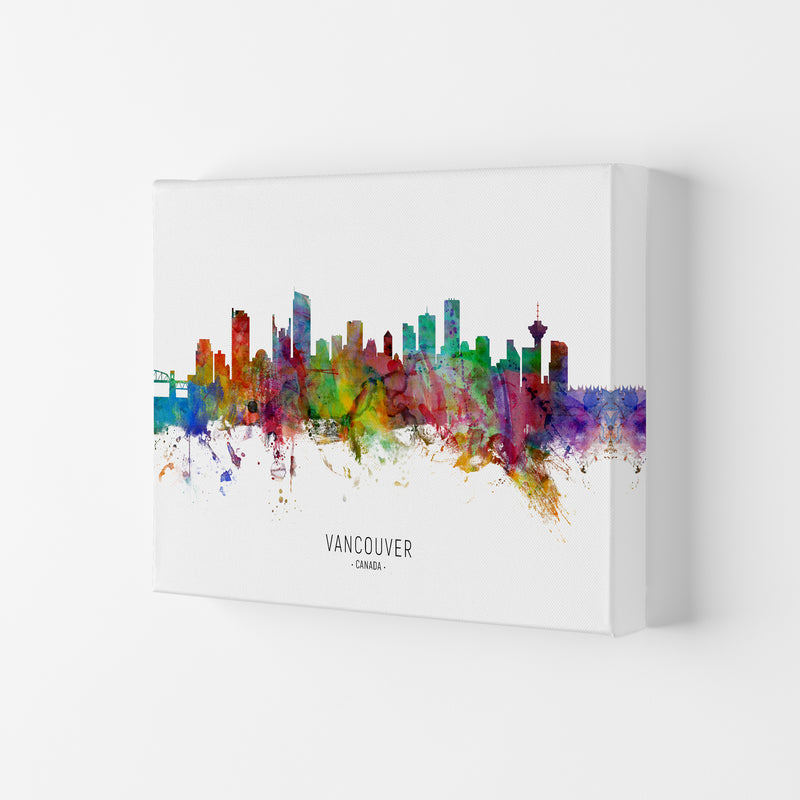 Vancouver Canada Skyline Art Print by Michael Tompsett Canvas