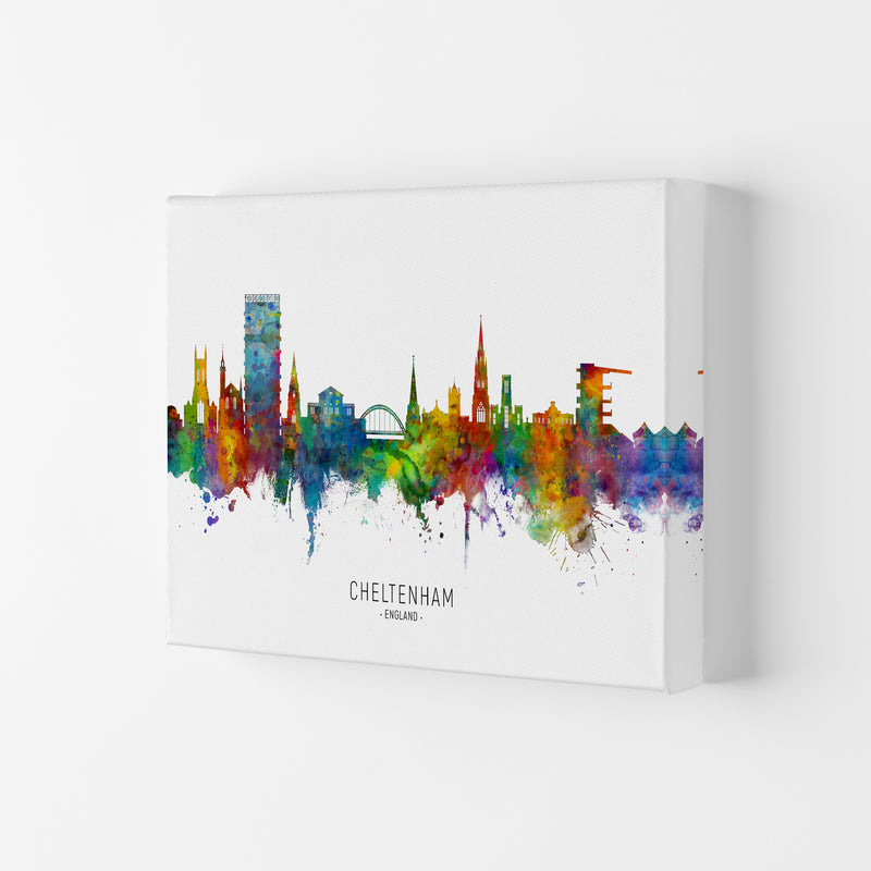 Cheltenham England Skyline Art Print by Michael Tompsett Canvas