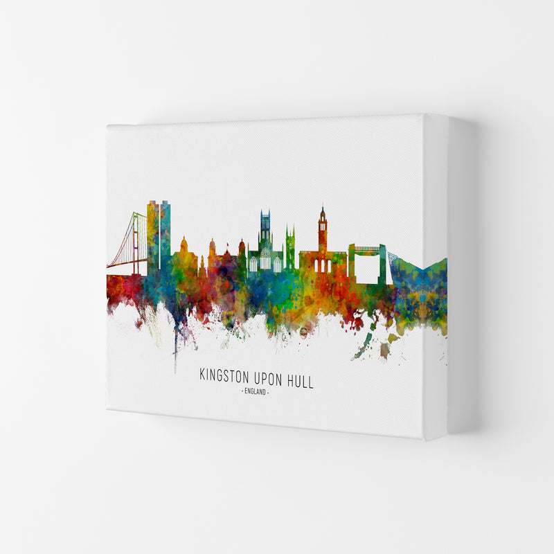 Kingston Upon Hull England Skyline Print by Michael Tompsett Canvas