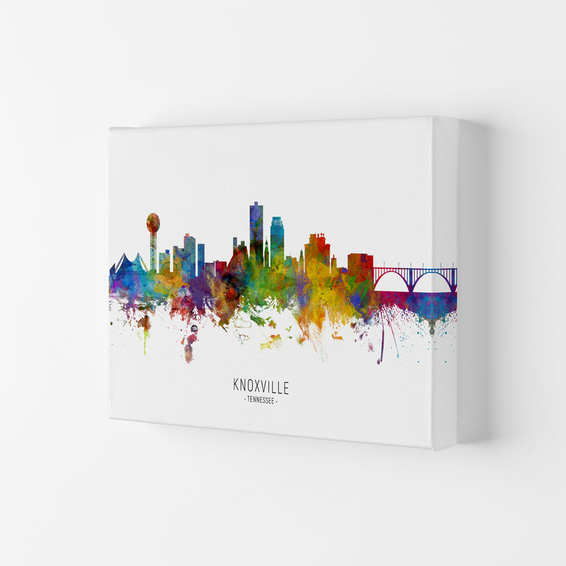 Knoxville Tennessee Skyline Art Print by Michael Tompsett Canvas