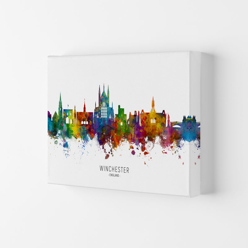 Winchester England Skyline Art Print by Michael Tompsett Canvas