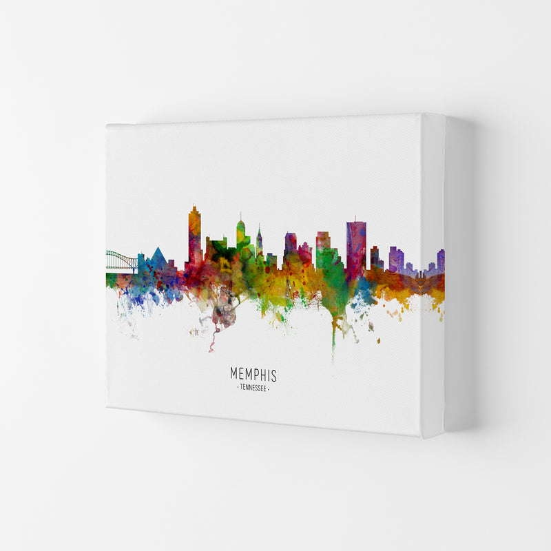 Memphis Tennessee Skyline Art Print by Michael Tompsett Canvas