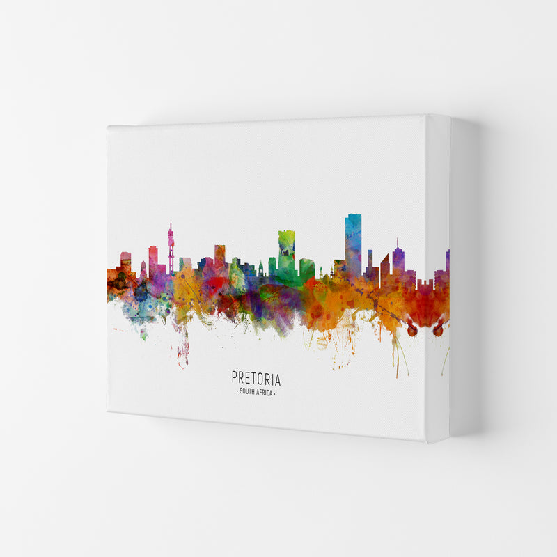 Pretoria South Africa Skyline Art Print by Michael Tompsett Canvas