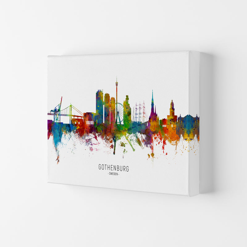 Gothenburg Sweden Skyline Art Print by Michael Tompsett Canvas