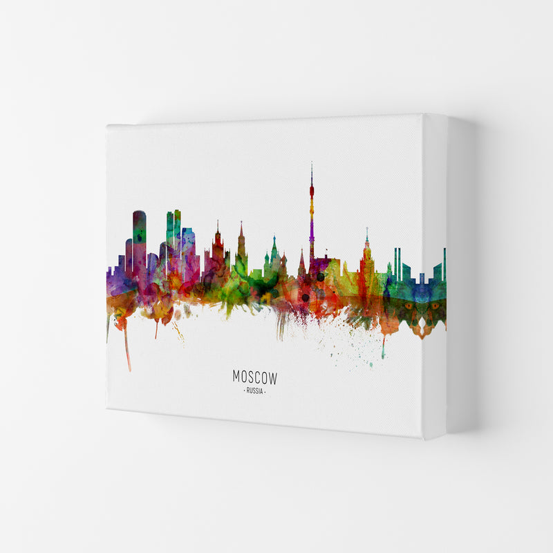 Moscow Russia Skyline Art Print by Michael Tompsett Canvas