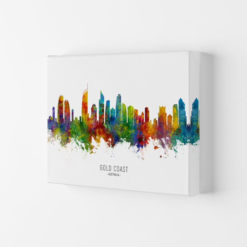 Gold Coast Australia Skyline Art Print by Michael Tompsett Canvas