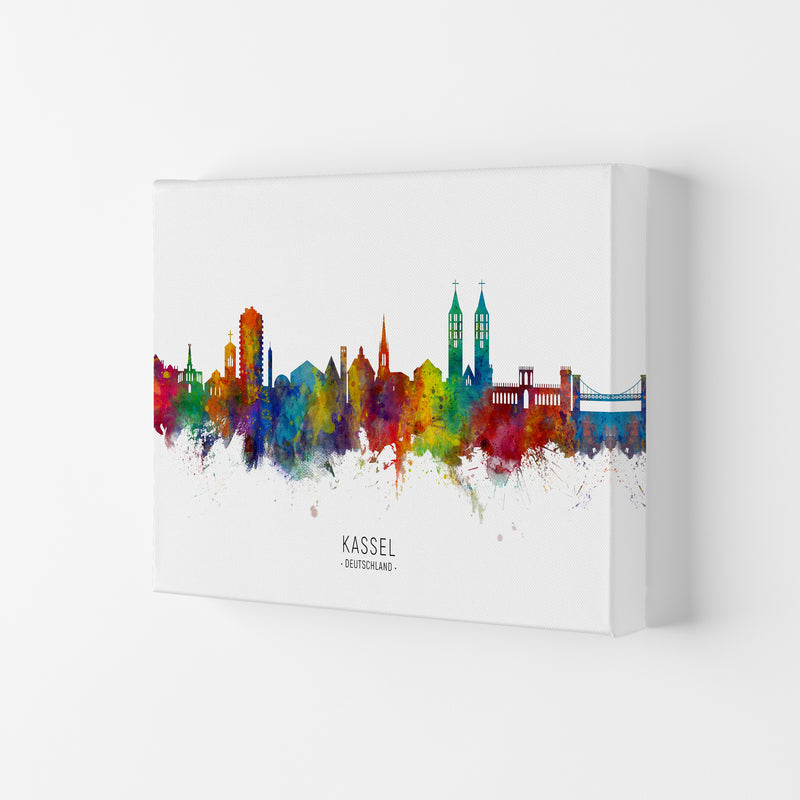 Kassel Deutschland Skyline Art Print by Michael Tompsett Canvas